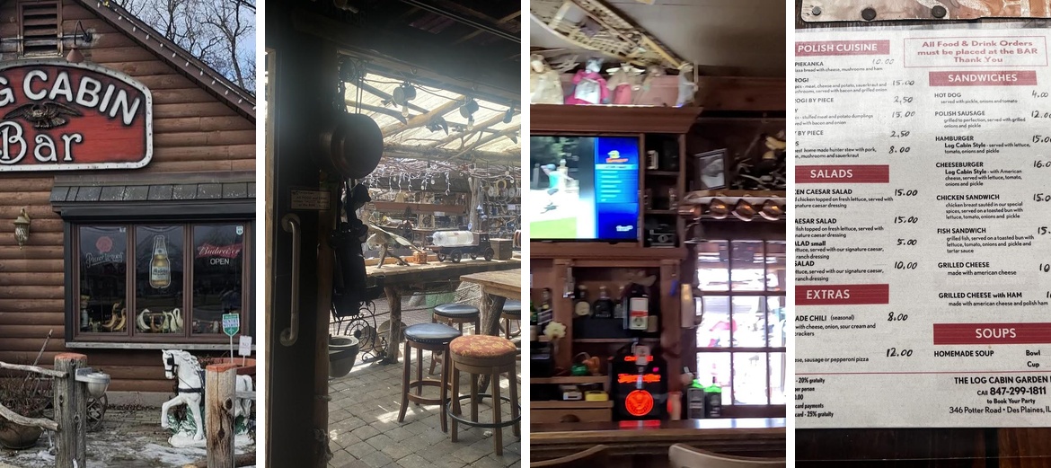 Log Cabin Bar Menu